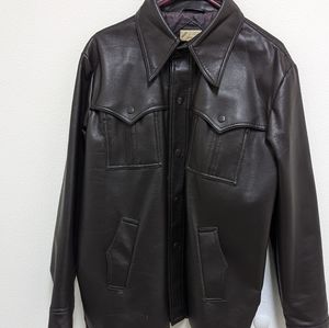 Men's faux leather jacket